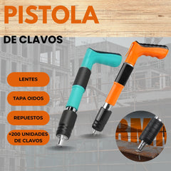 Pistola De Clavos + 200 Clavos