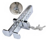 Traba Pedal Auto Antirrobo · Barra de Acero con Candado · Inmoviliza Freno o Embrague