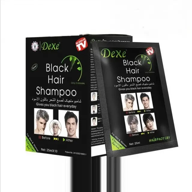 Shampu Instantaneo Tinte Negro 10 Sobres