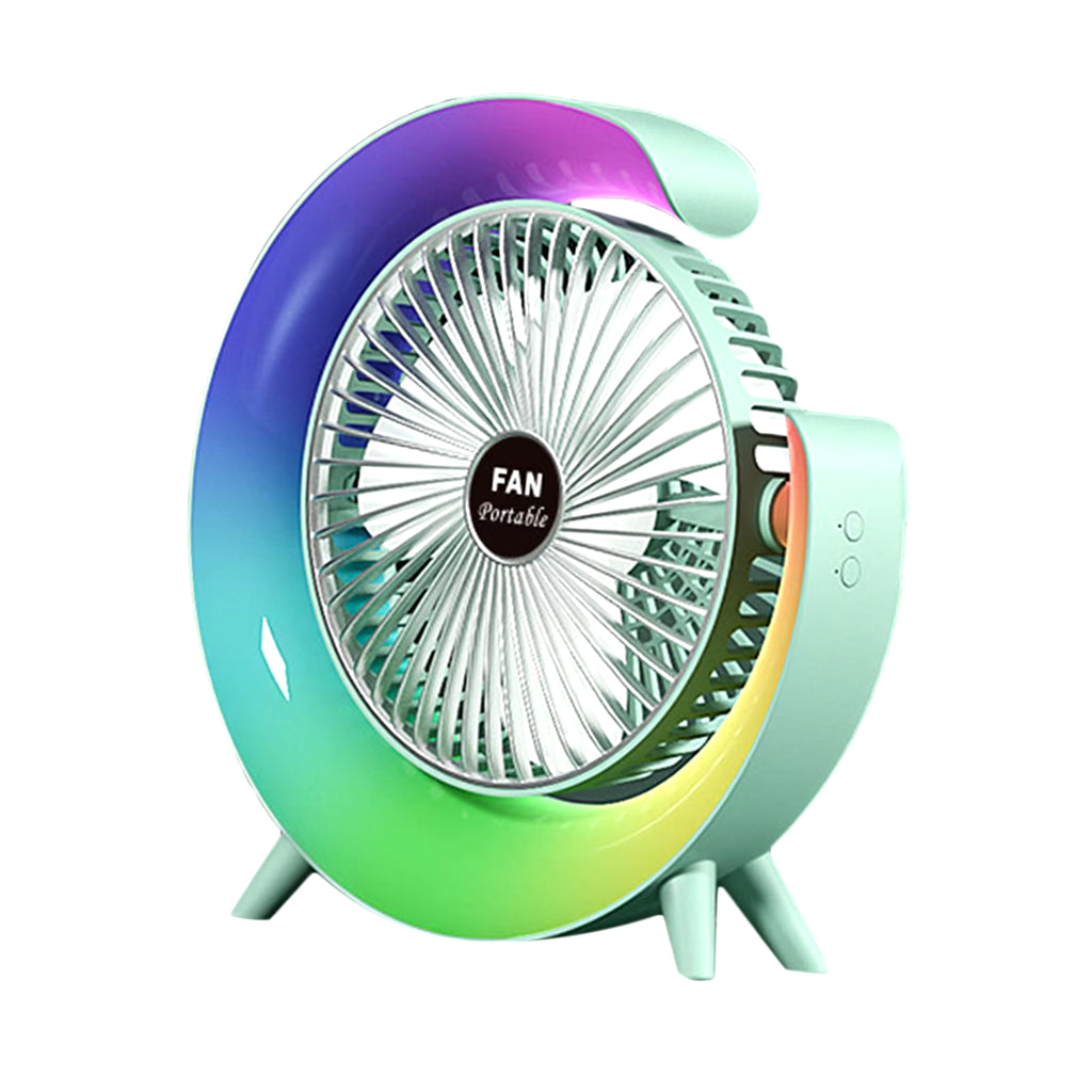 Ventilador De Escritorio Usb Con Luces