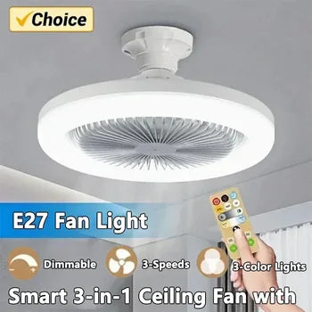 Ventilador De Techo Y Luz Led Con Contro