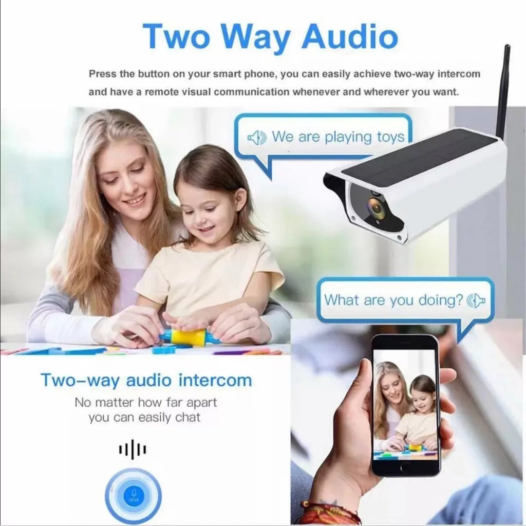Camara Ip Solar De Exterior Wifi