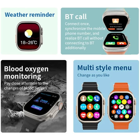 Smartwatch t20 Ultra 2 (4 Correas)