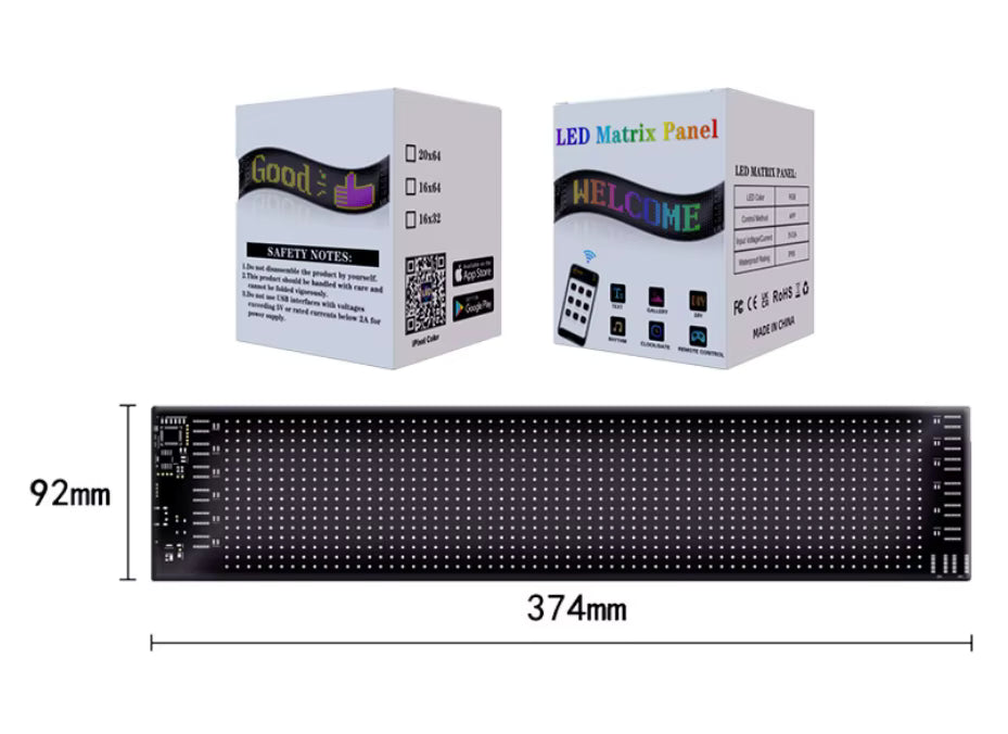 Pantalla Auto( (9x37)cm Grande (16x64)