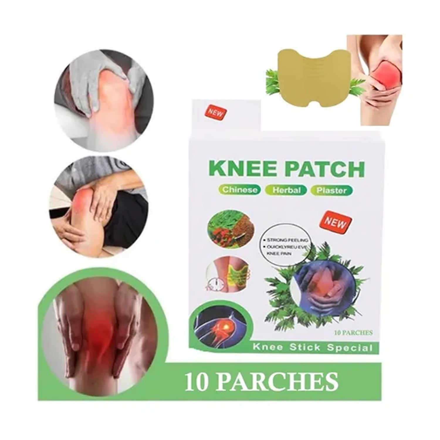 Pack De 5 Parche De Rodilla (6x10) 60 Un
