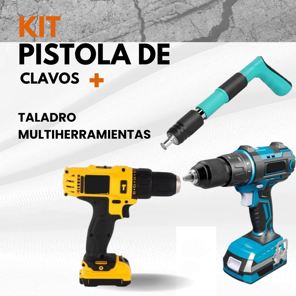 Kit /pistola De Clavos Taladro Multi-her
