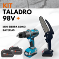 Combo Taladro 96V + Mini Sierra · 2 Baterías