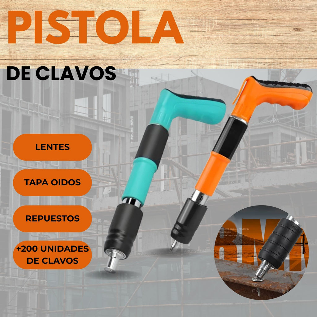 Pistola De Clavos + 200 Clavos