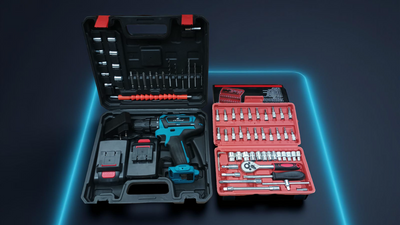 Taladro + Caja Herramientas 42pz