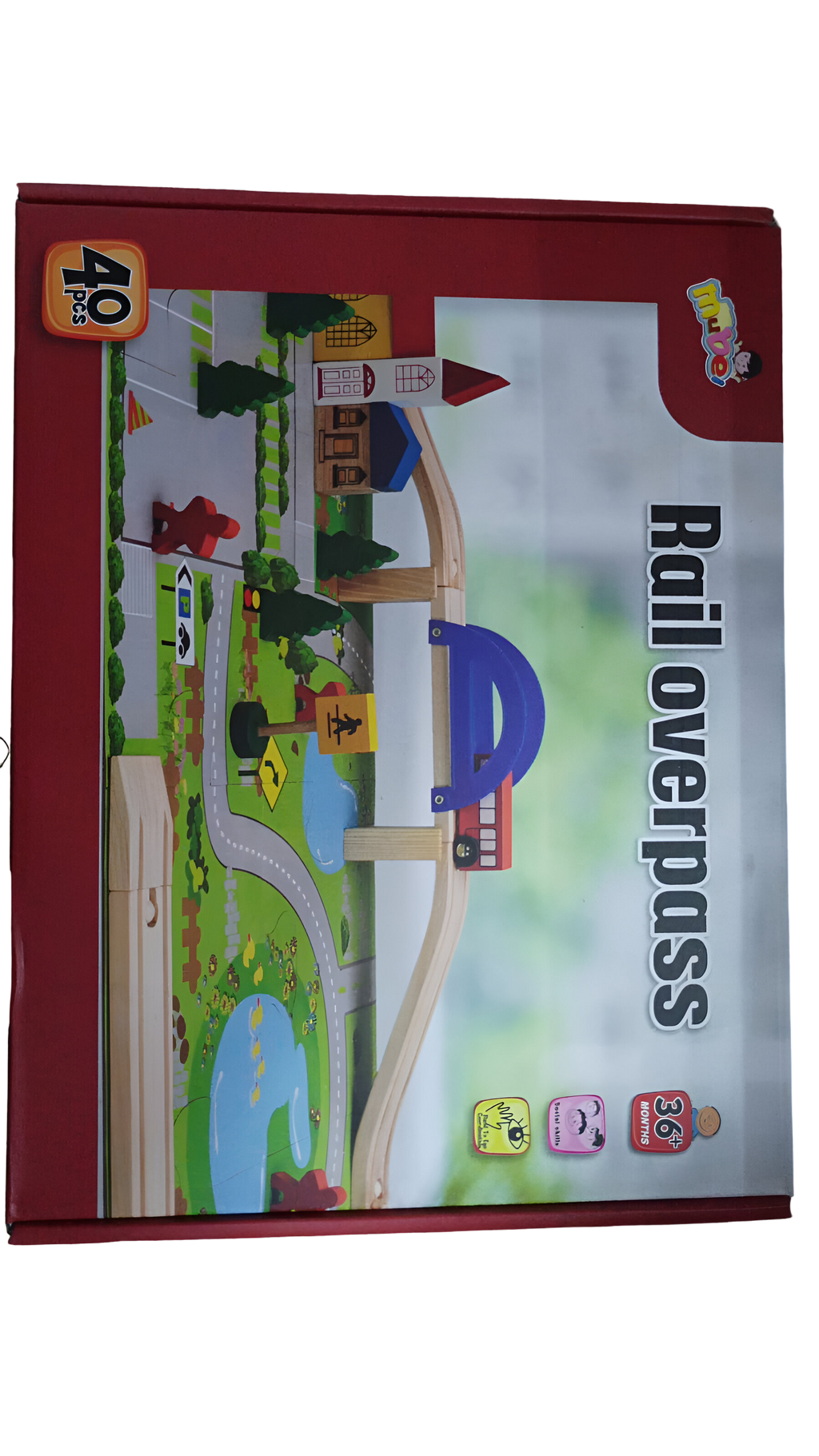 Juego De Vías De Tren De Madera