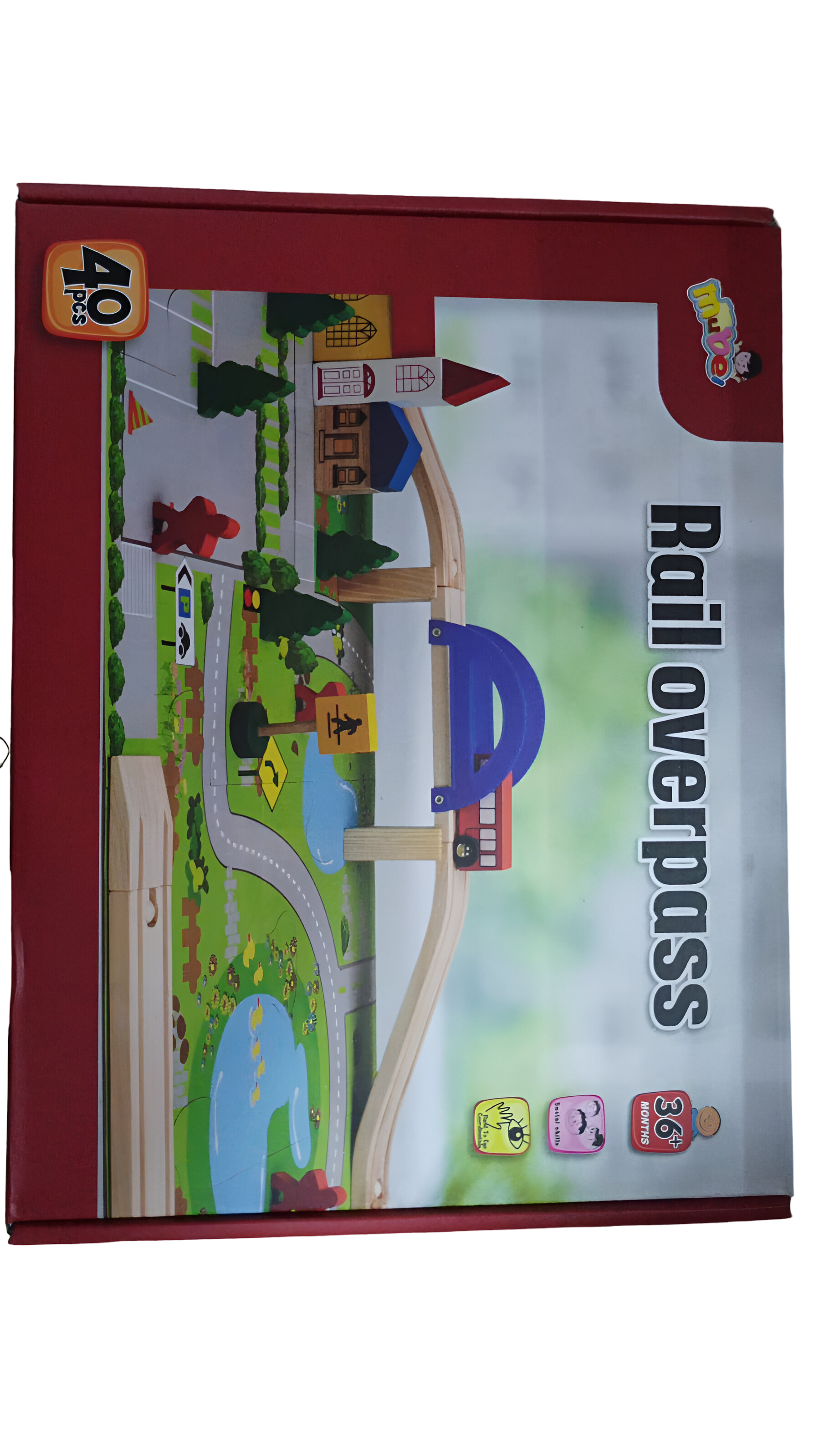 Juego De Vías De Tren De Madera