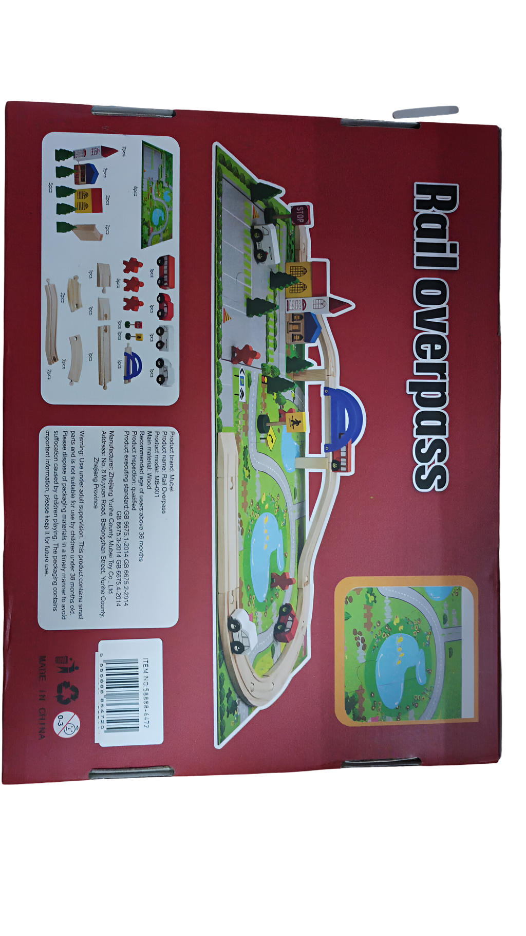 Juego De Vías De Tren De Madera