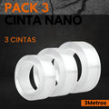 Cinta Nano Doble Cara · Pack de 3 · Reutilizable