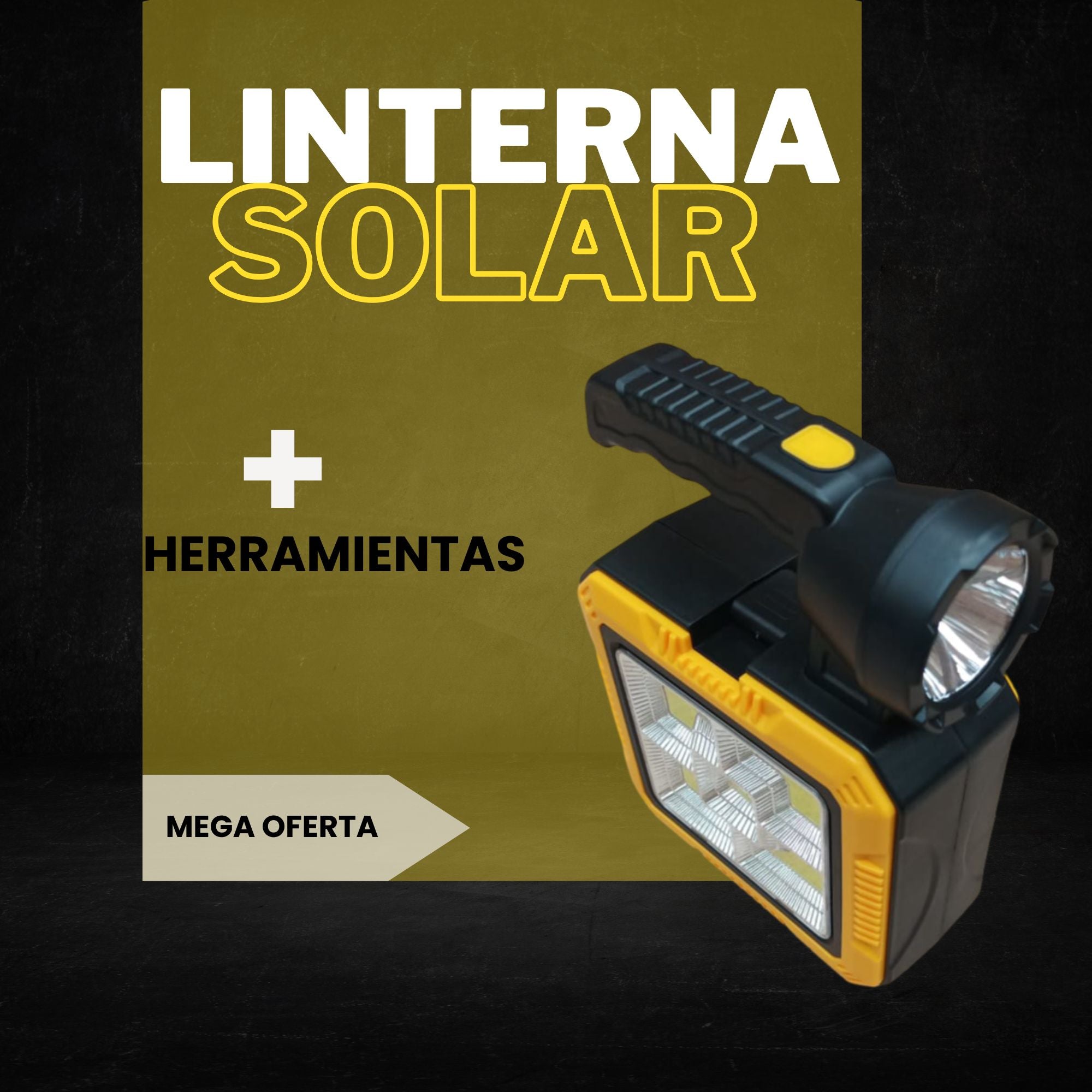 Linterna Solar + Herramientas