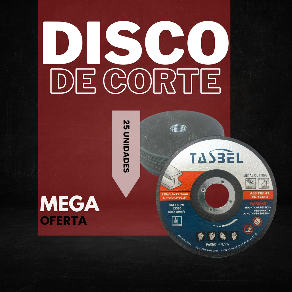 Disco De Corte- 25 Unidades