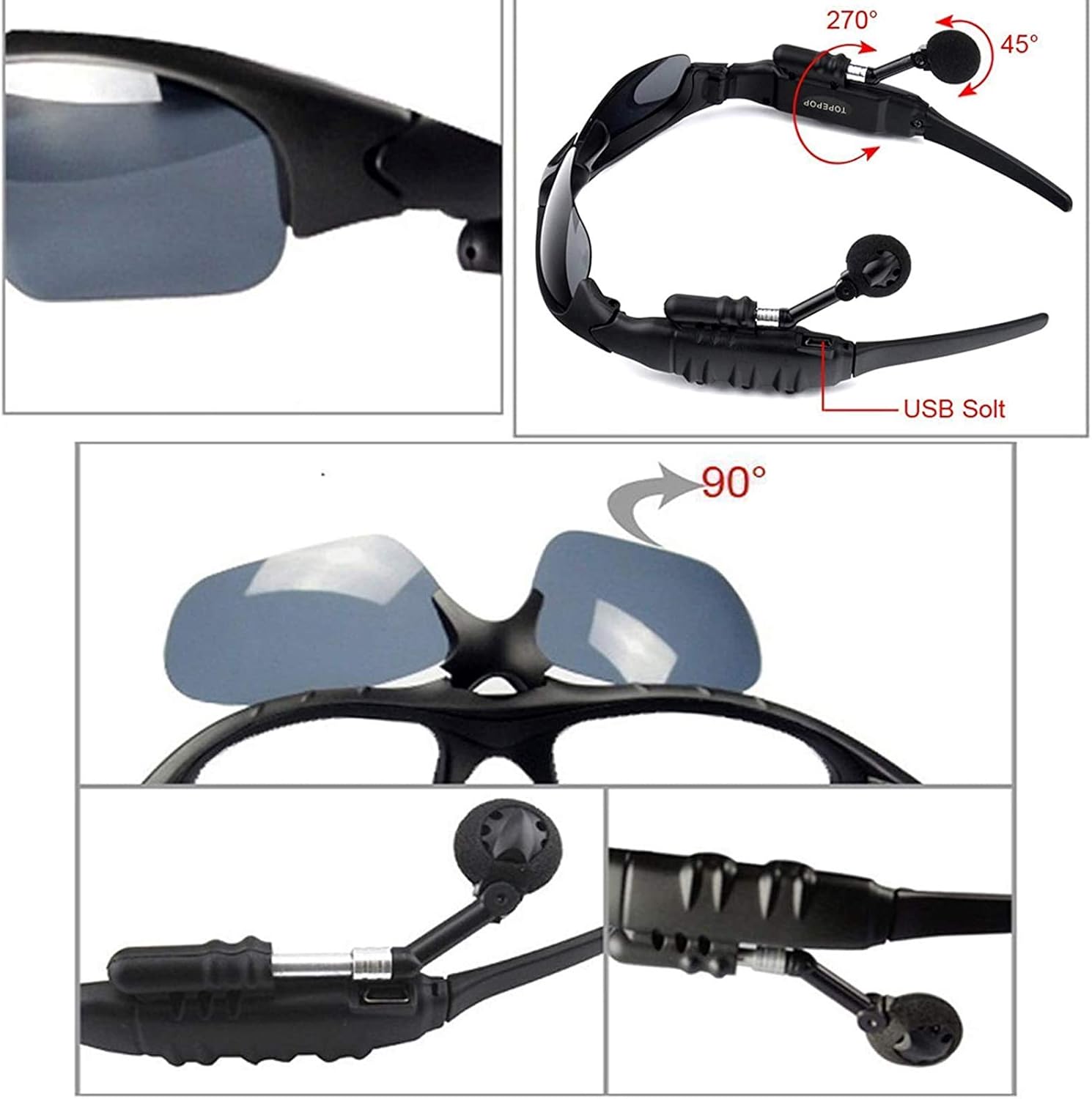 Lentes De Sol Inalámbricos Bluetooth