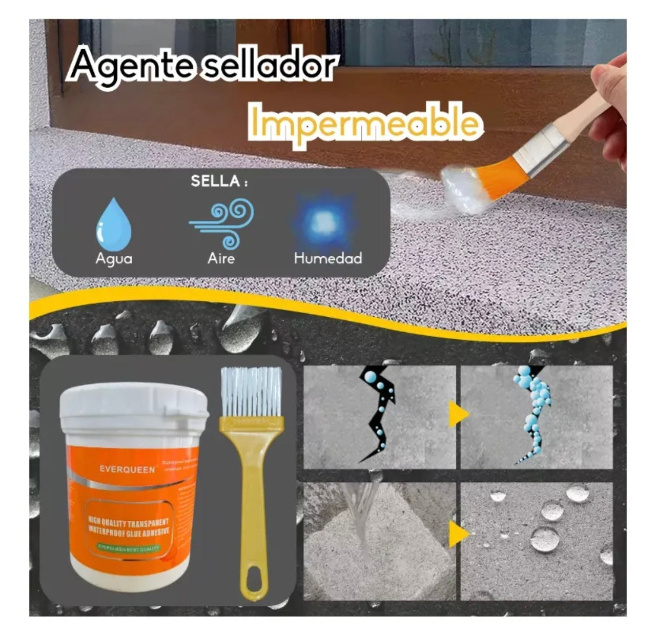 Sellador-transparente Impermeable 1 kg