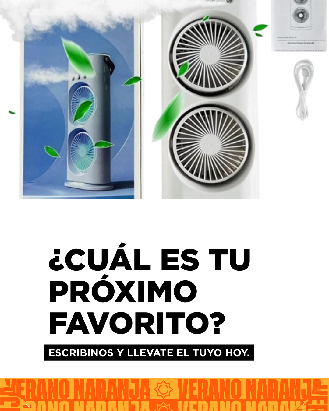 Ventilador Doble Humificador Verano