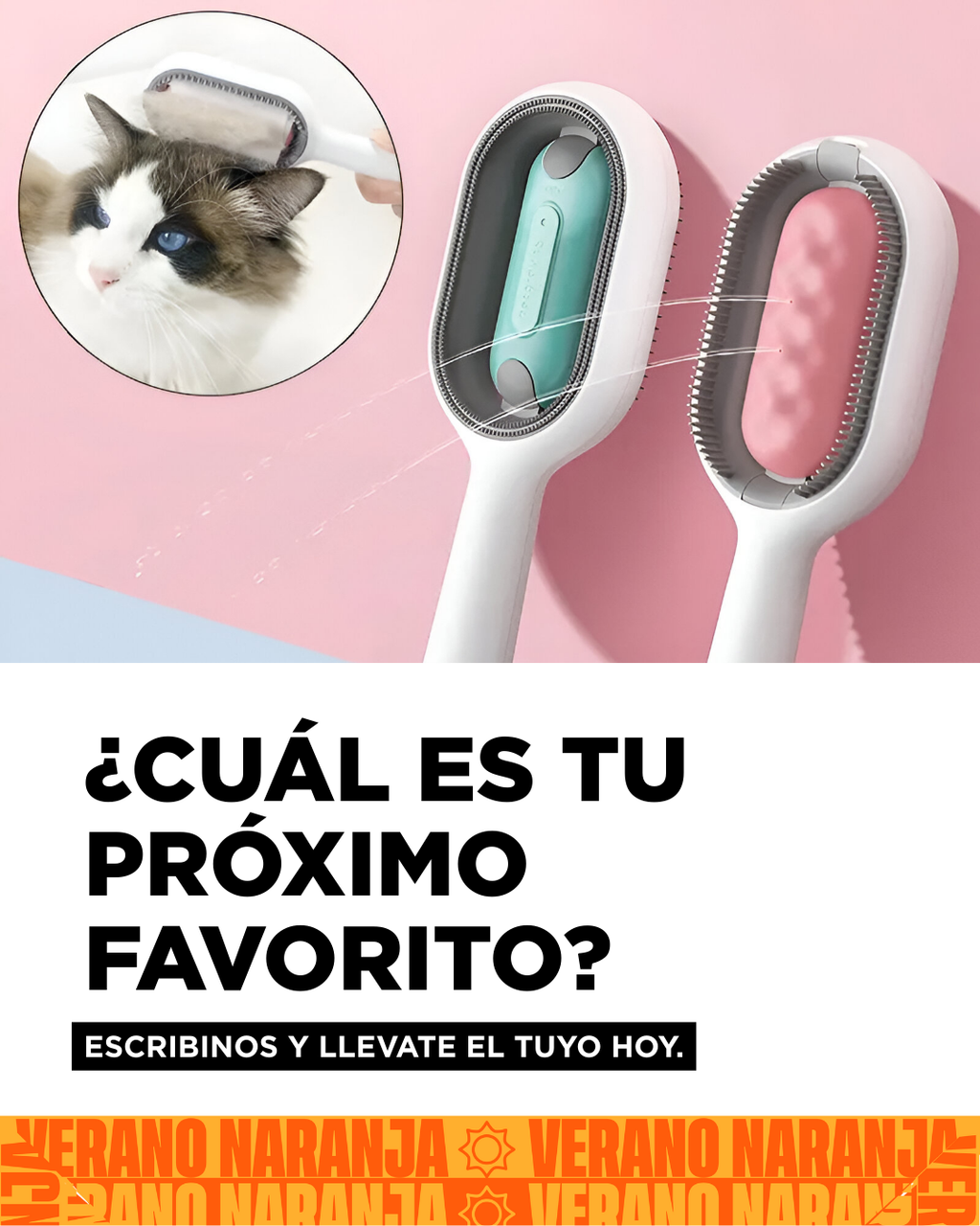 Cepillo De Aseo Gatos-perros Verano