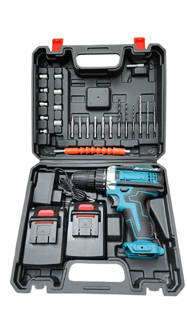 Taladro + Caja Herramientas 42pz