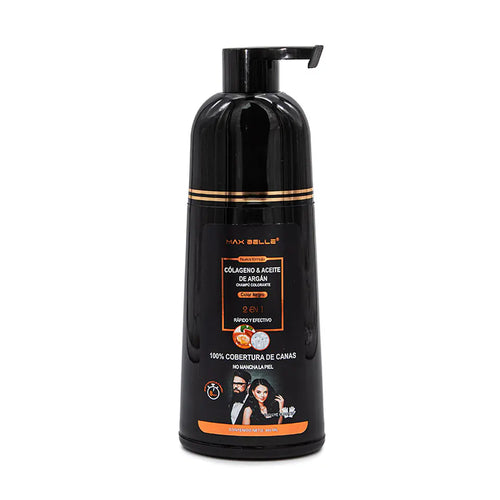 Champú Colorante Negro Max Belle · Cubre Canas