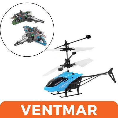 Helicóptero Flotante Recargable con Sensor