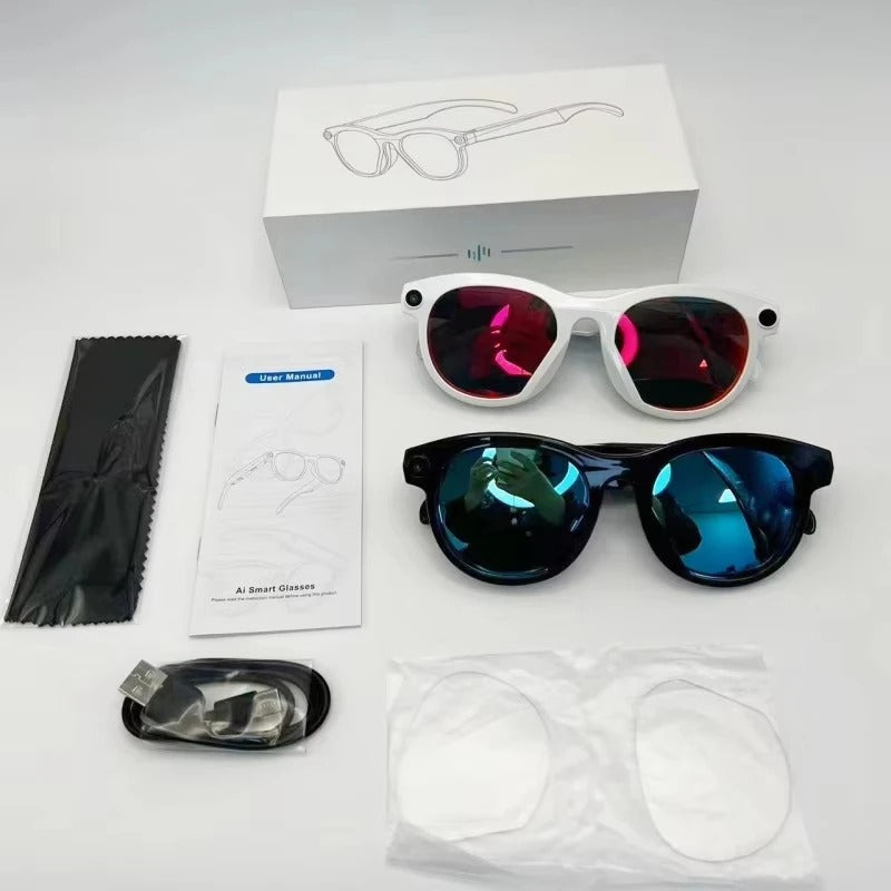 Gafas Inteligentes con IA · Cámara, Traducción y Llamadas